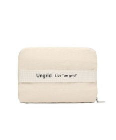 style code 【Ungrid/アングリッド】撥水軽量ソフトナイロン ロゴテープ折り畳みラージ　トラベルボストンバッグ(33L）