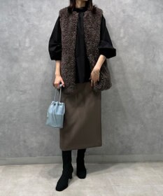 UNFILO イージーケア ギャザーブラウス