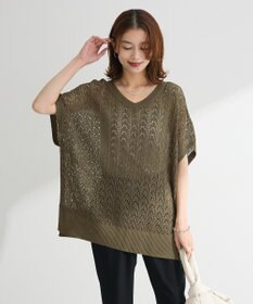 Green Parks 透かし編みニットチュニック