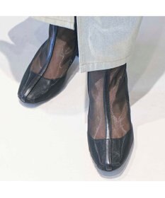 MODE ET JACOMO <noyau>ブロックヒールチュールブーツ