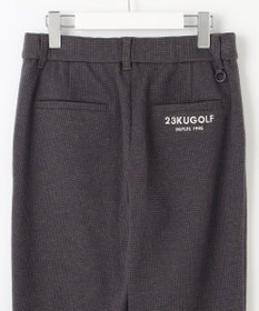 23区GOLF 【WOMEN】【ストレッチ】千鳥柄プリント パンツ