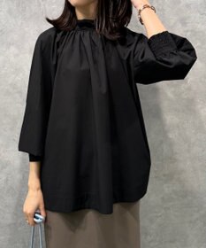 UNFILO イージーケア ギャザーブラウス