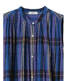 earth music&ecology 綿ＰＵクレープワンピース（ｃｈｅｃｋ柄）