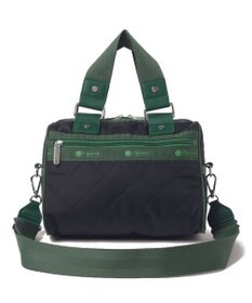 LeSportsac MINI SATCHEL BAG/ディープネイビーキルト