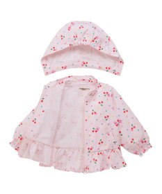 MIKI HOUSE HOT BISCUITS 【80-120cm】キャビット×さくらんぼ 総柄ウインドブレーカー