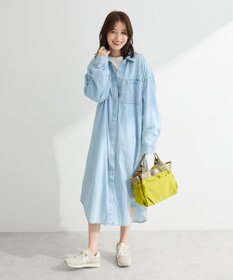 Green Parks シアーデニムシャツワンピース