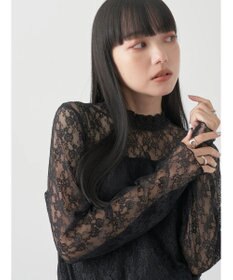 earth music&ecology レースドッキングプルオーバー