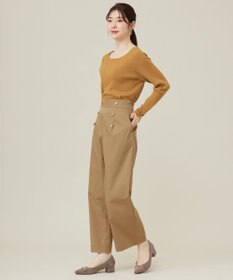 ANY SIS 【ウールブレンドシリーズ】ベースネックリブコンビ ニット