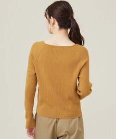 ANY SIS 【ウールブレンドシリーズ】ベースネックリブコンビ ニット