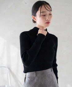 WEGO リブハイネックショートニット