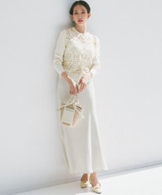 23区 【吸水速乾/防シワ】ジョーゼットサテン ナロー スカート