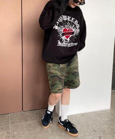 WEGO グラフィックBIGニットプルオーバー