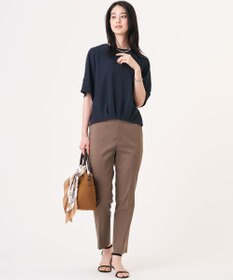 J.PRESS LADIES 【ご好評につき新色追加・セットアップ対応・人気素材】コットンFITTY テーパード パンツ