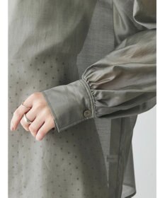 Green Parks AnriettMusee シアーボリュームスリーブブラウス