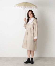 MOONBAT 【UVカット/コンパクト】ポール & ジョー (PAUL & JOE ACCESSOIRES) 折りたたみ雨傘 クリザンテーム