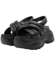 WEGO パテッドクロス厚底サンダル