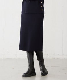 J.PRESS LADIES 【洗える】 レーヨンストレッチフルニードル ニット タイト スカート