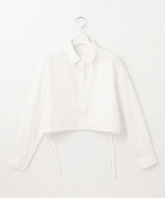 Feroux 【洗える】ショート丈ドロスト シャツ