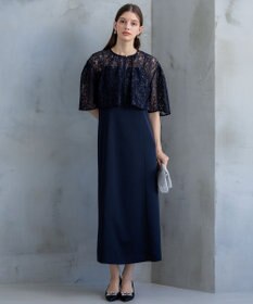 23区 【APPLAUDIR】ブライトフラワーレースコンビ ドレス