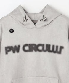 PW CIRCULUS 2025 NEW！【手洗い洗濯可】【WOMEN】キャットグラフィック スエードライク デタッチャブルフーディ ゴルフウェア レディース