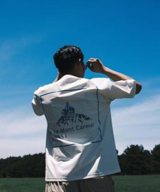 SHARE PARK MENS 【UVカット・吸水速乾・ストレッチ・軽量 】バックプリントポケットTシャツ（L・XLサイズ）