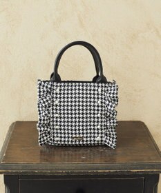 Maison de FLEUR 2Way千鳥柄フリルトートSバッグ