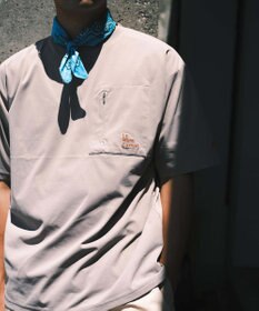 SHARE PARK MENS 【UVカット・吸水速乾・ストレッチ・軽量 】バックプリントポケットTシャツ（L・XLサイズ）