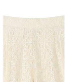 Green Parks 格子柄レースパンツ