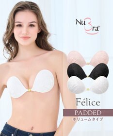 BRADELIS New York 【NuBra / ボリュームアップ】パテッドヌーブラ フェリス 蒸れにくい バックレス コレクション デザインヌーブラ 正規品