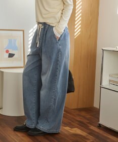 WEGO 【ANGIE VINTAGE】デニムイージーパンツ