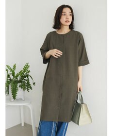 Green Parks 前後２ｗａｙミディ丈タックワンピース