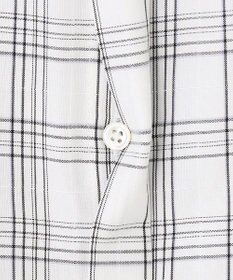 J.PRESS LADIES 【洗える】 セルロースチェック バンドカラー ブラウス