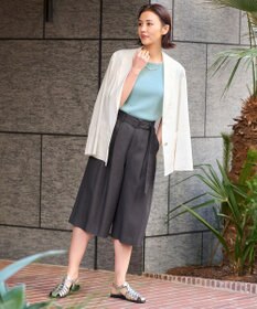 自由区 【XSサイズ～/洗える/セット可】キュプラリネンシャンタン ショートパンツ