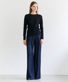 BEIGE， 【洗える】SORE / コットンシアークルーネックカットソー