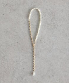 earth music&ecology パールフックボールチェーンネックレス