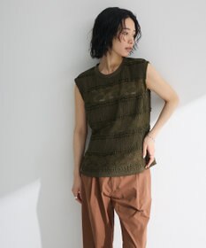 Green Parks ・ＳＵＧＡＲ　ＳＰＯＯＮ　フリルレースノースリーブ