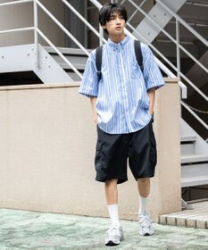 WEGO 【ウエストゴム/手洗い可】ワイドカーゴショーツ