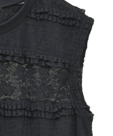 Green Parks ・ＳＵＧＡＲ　ＳＰＯＯＮ　フリルレースノースリーブ