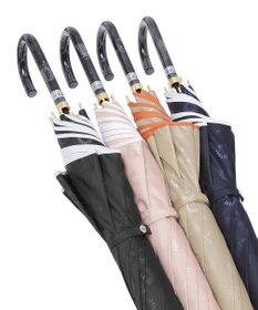 MOONBAT LANVIN en Bleu 長傘 ジャカード×パイピング