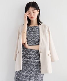 YECCA VECCA マシンウォッシャブルリネンライクジャケット