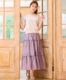 Feroux ビジューネックレスニット