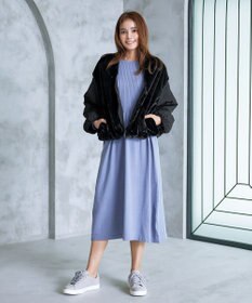 Tiaclasse 【リバーシブル】キルティングエコファー2WAYブルゾン