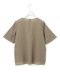 ICB 【洗える】コットンリップル Tブラウス