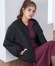 Tiaclasse 【リバーシブル】キルティングエコファー2WAYブルゾン