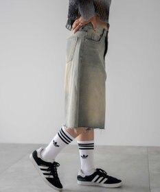 WEGO ウオッシュドデニムハーフパンツ