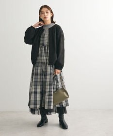 Green Parks ノーカラータックスウェード調ブルゾン