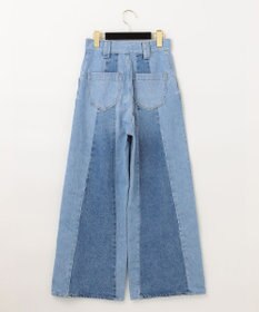 GRACE CONTINENTAL 切替ワイドデニムパンツ