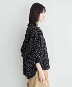 YECCA VECCA 2wayボリューム袖花柄ブラウス