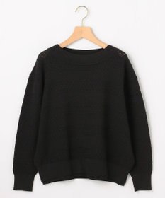 組曲 L 編み柄ディテールニット