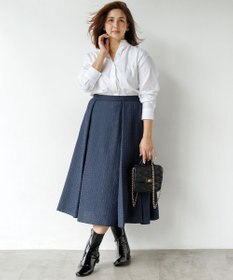 23区 L 【洗える】プレザンスジャカード タックスカート